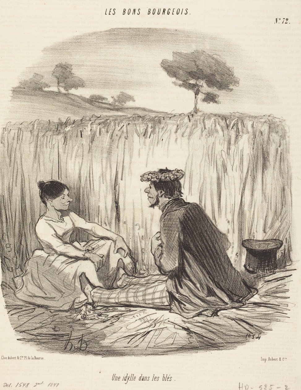 En idyll i hveten av Honoré Daumier