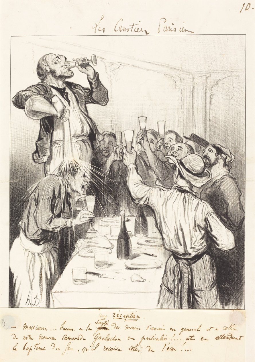 En mottakelse av Honoré Daumier
