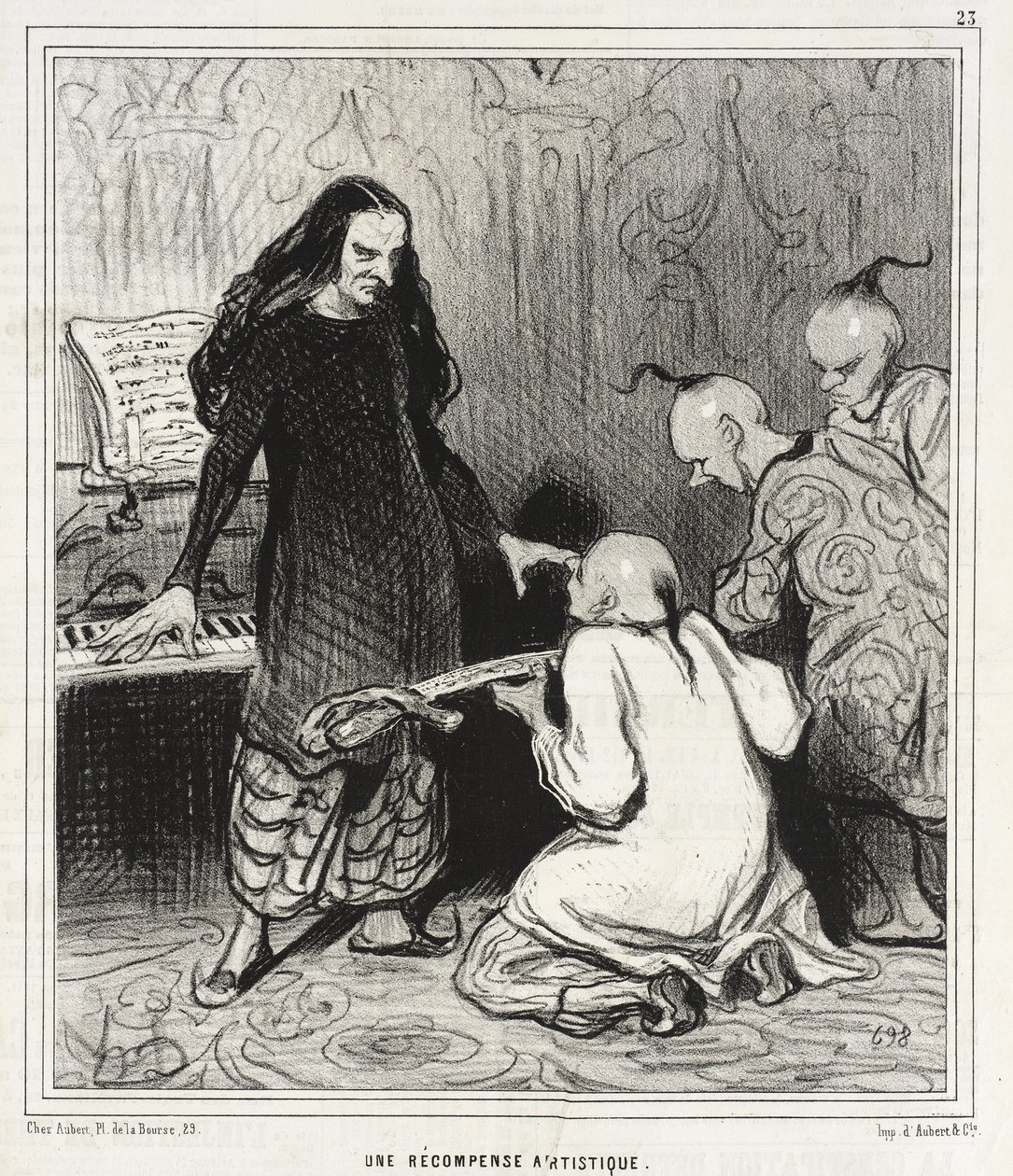 En kunstnerisk belønning av Honoré Daumier