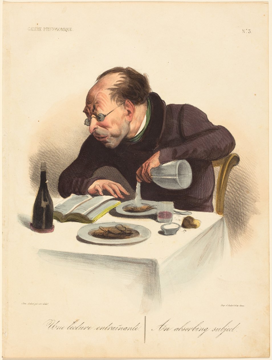 En medrivende lesning av Honoré Daumier