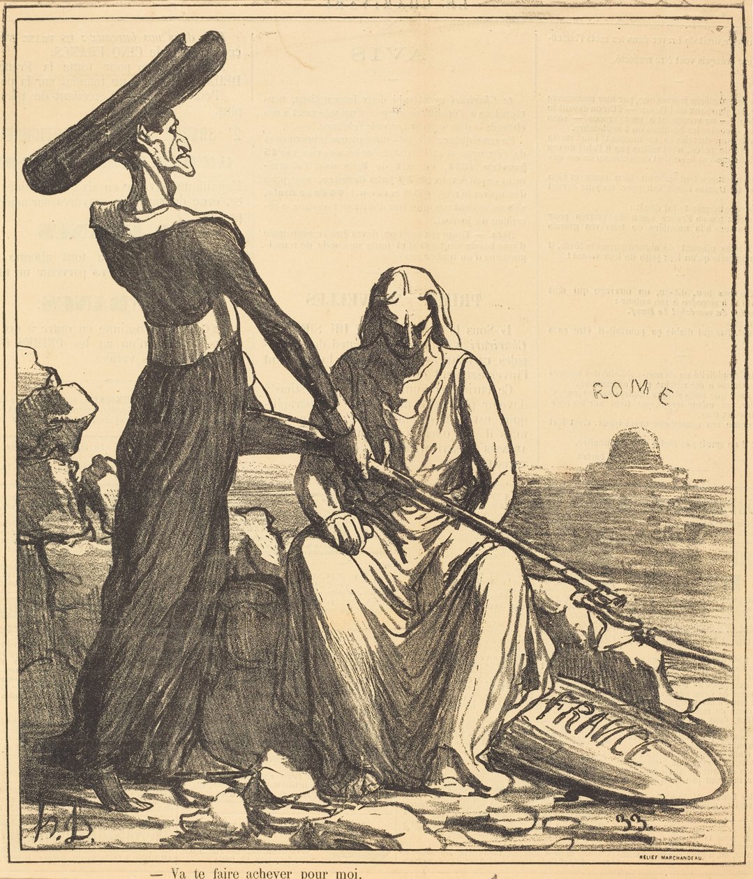 Gå og la deg drepe for meg av Honoré Daumier