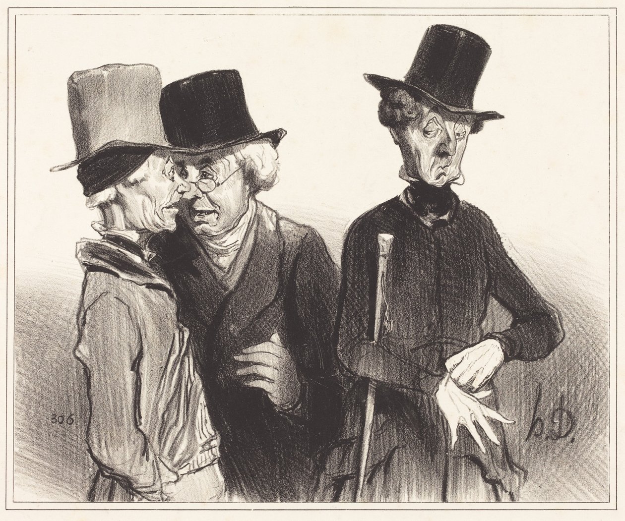 Se der! Du har blitt rentenist, jeg lege, han... av Honoré Daumier