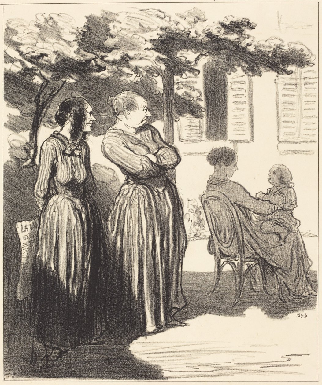Se en kvinne som i den høytidelige stund... av Honoré Daumier
