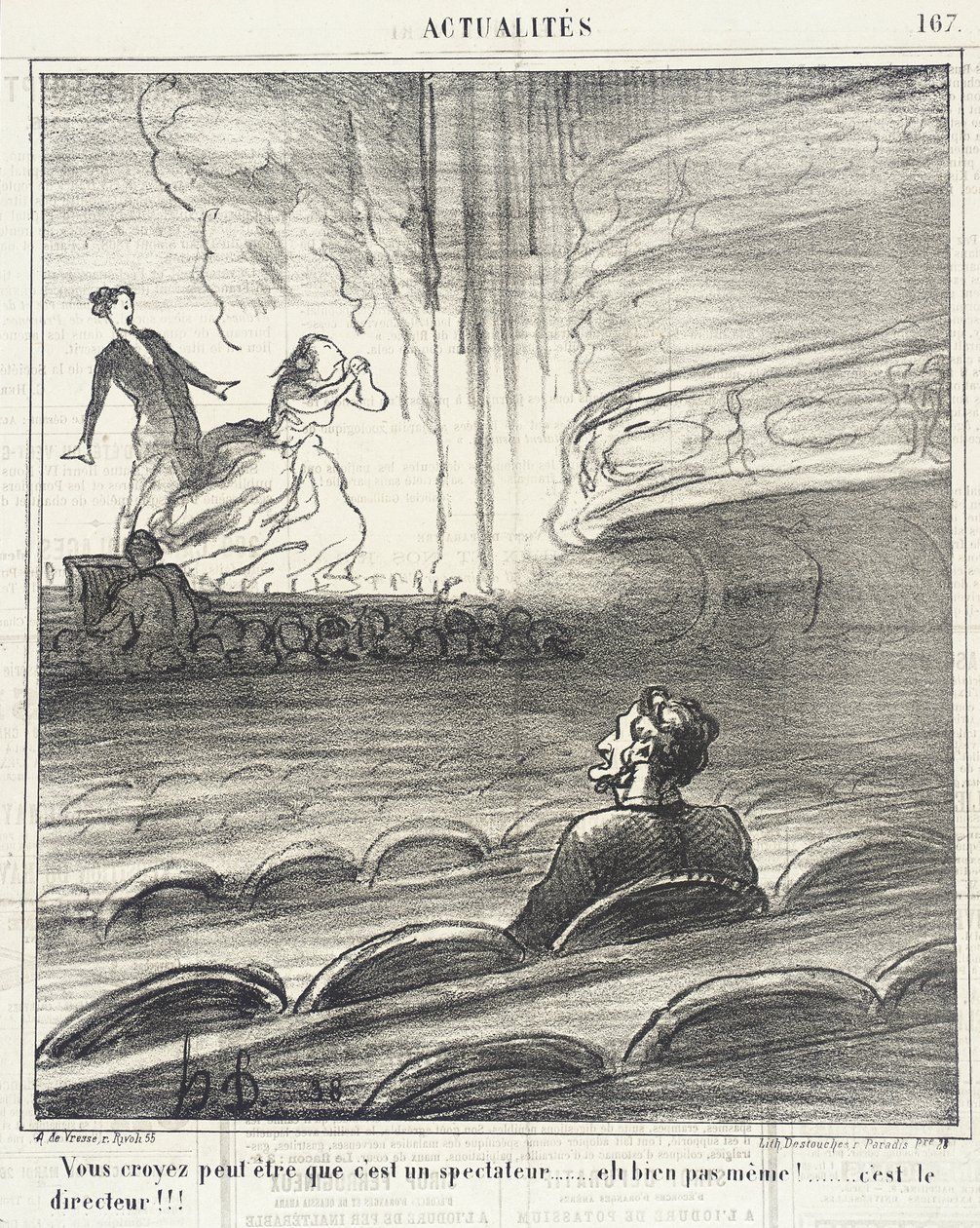 Dere tror... at han er en tilskuer... av Honoré Daumier