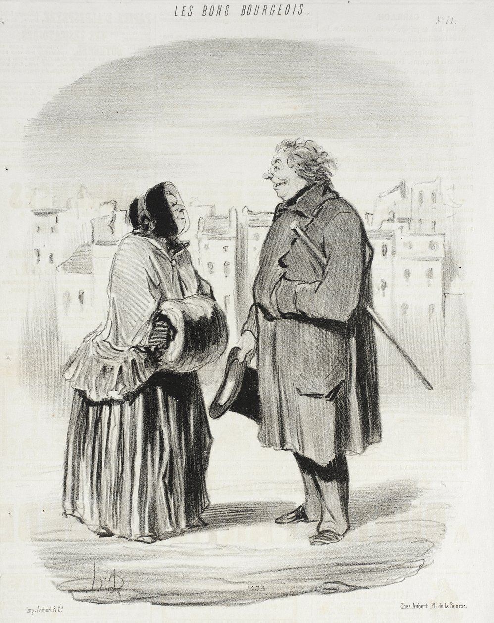 De er alltid galant!... av Honoré Daumier