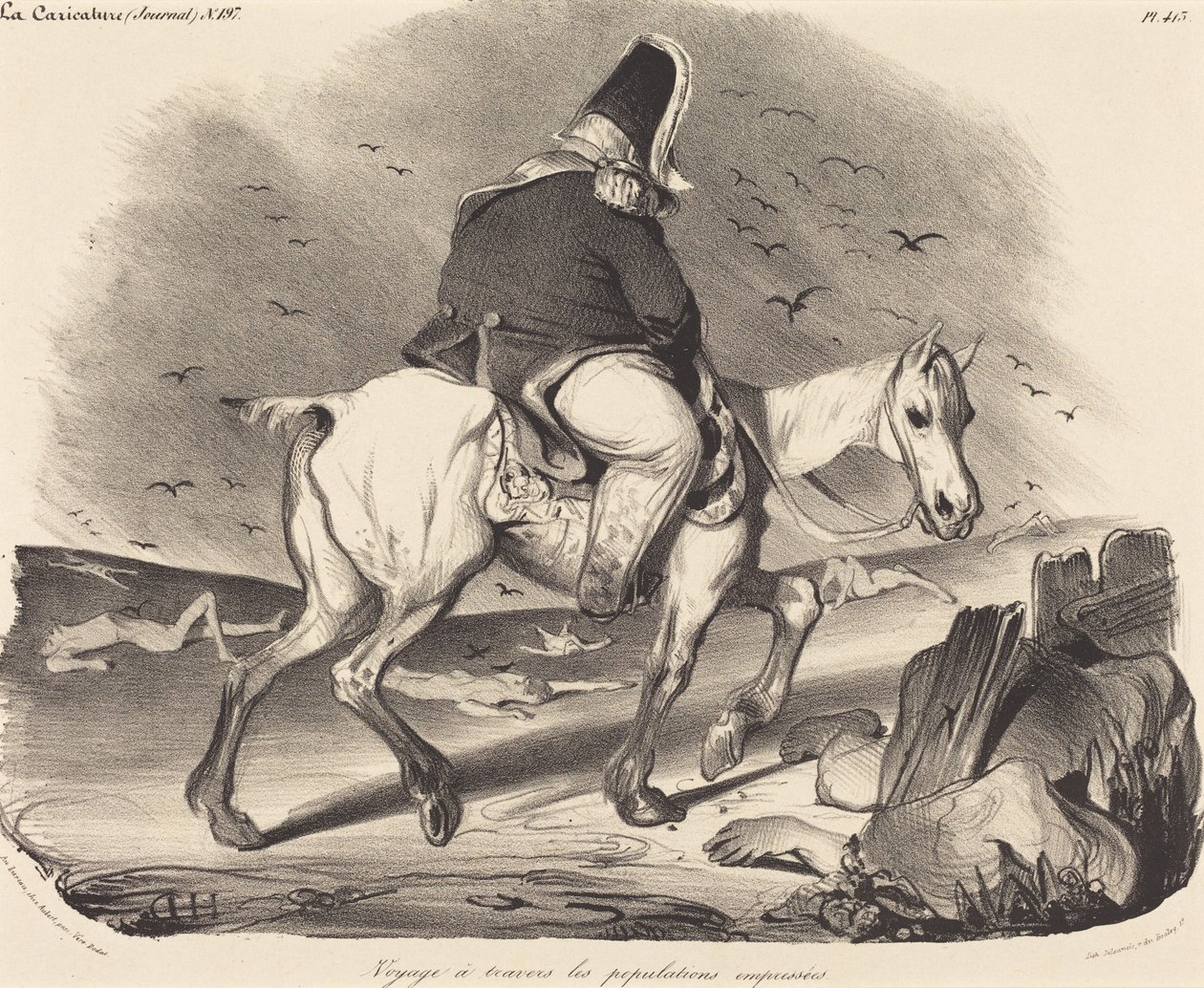 Reise gjennom den ivrige befolkningen av Honoré Daumier