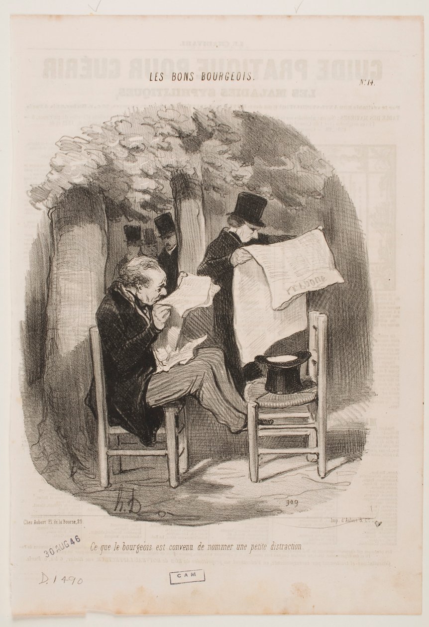 Det borgerskapet kaller en lett adspredelse. av Honoré Daumier