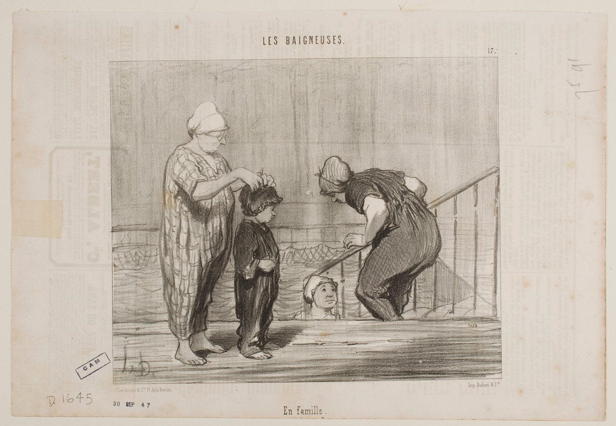 Med familien sin av Honoré Daumier