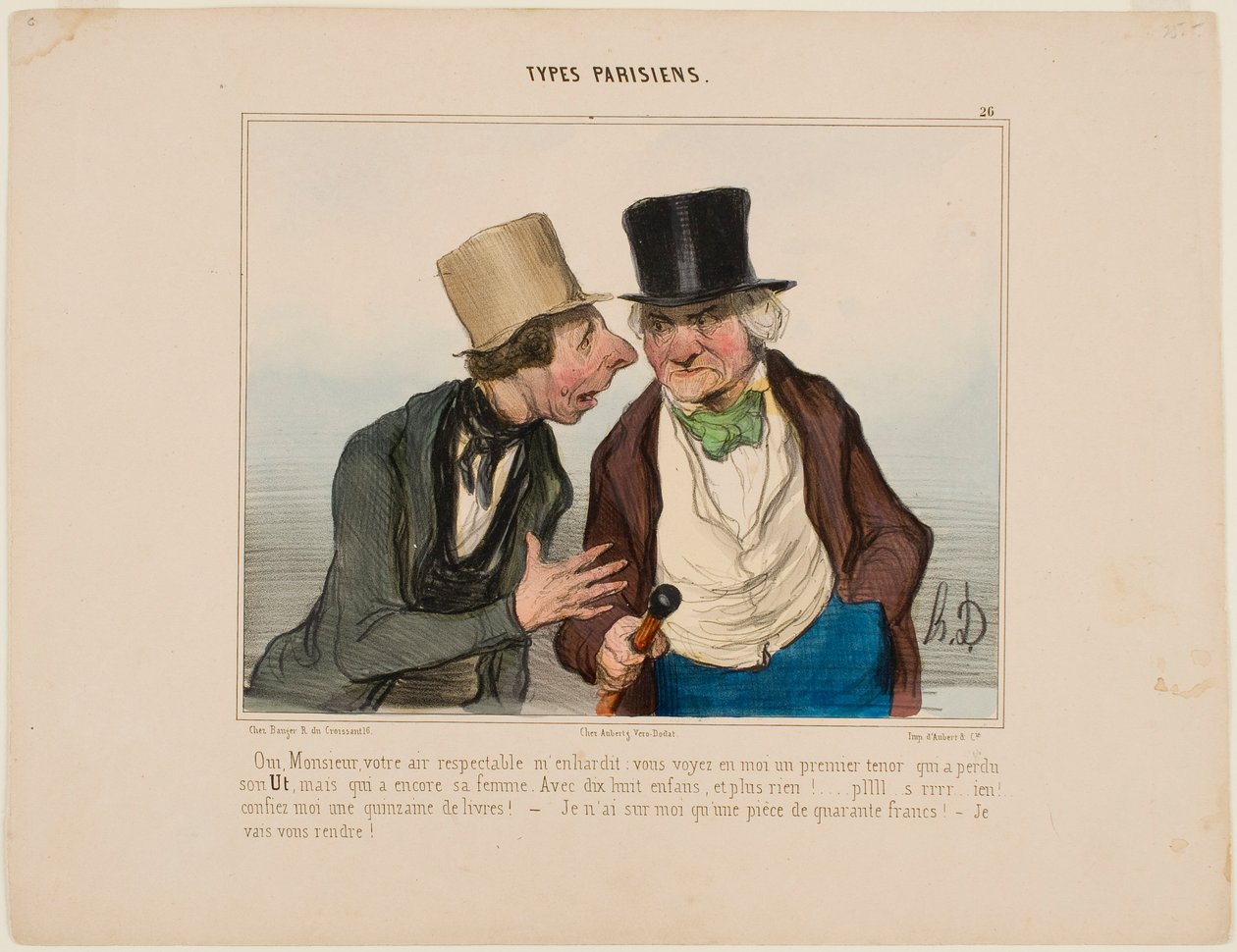 Ja, herr, Deres respektable utseende gjør meg dristigere av Honoré Daumier