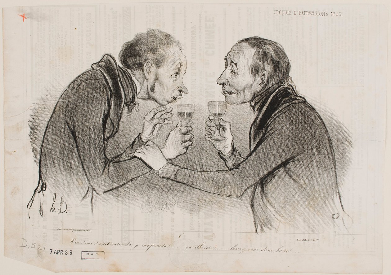 Ja! Ja! Det er en avtale, jeg forstår... av Honoré Daumier