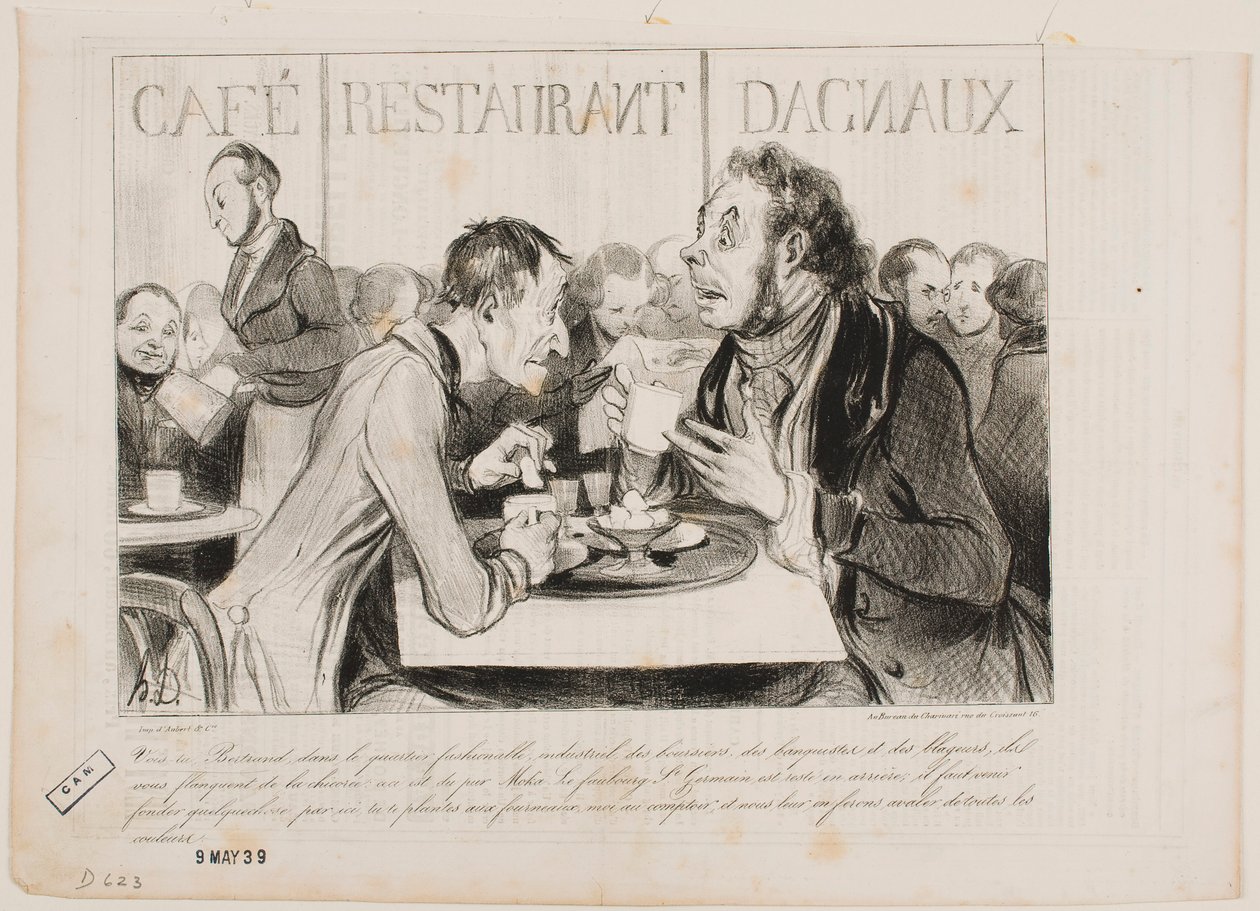 Ser du, Bertrand, i dette fasjonable strøket med industrifolk... av Honoré Daumier