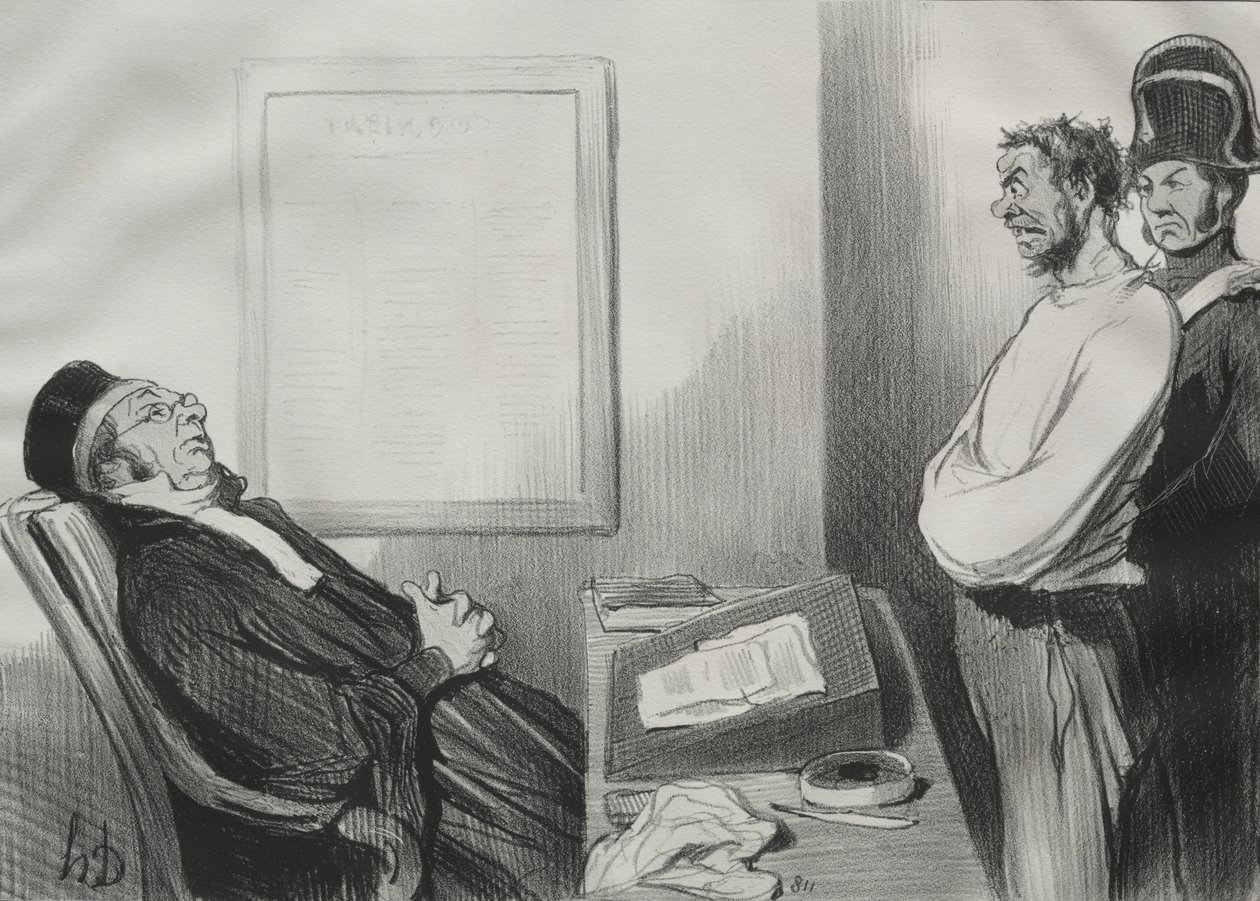 Du var sulten ... det er ikke en grunn ... av Honoré Daumier