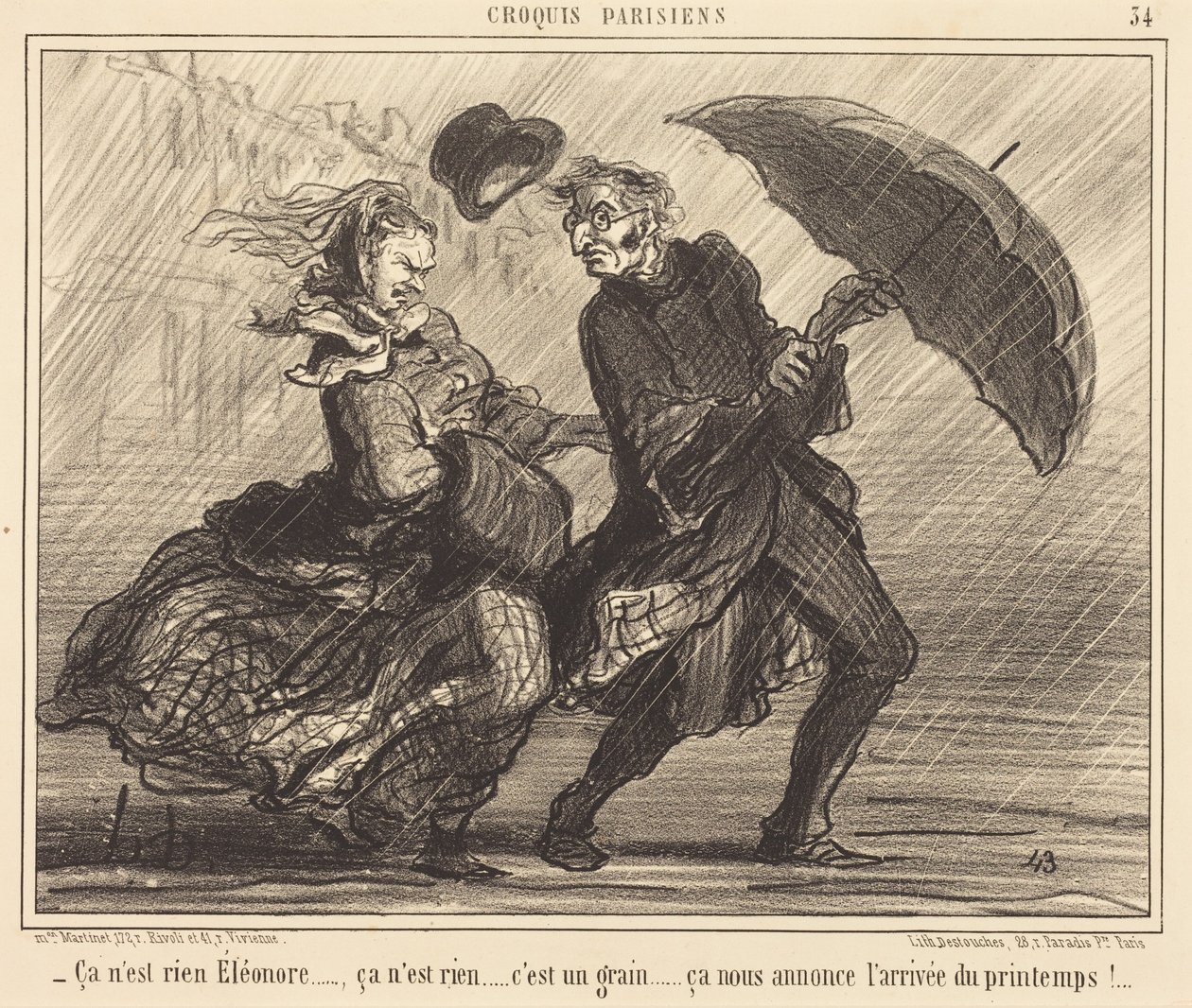 Det er ingenting, Éléonore... det er ingenting... av Honoré Daumier