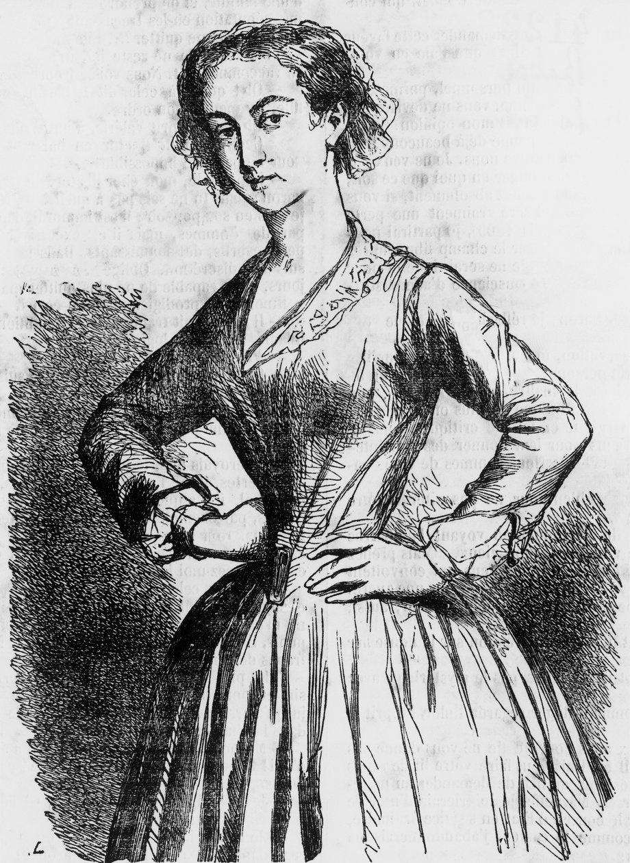 Illustrasjon fra Cousin Bette (La cousine Bette) av Honore de Balzac (1799-1850), fransk utgave av Honore de Balzac