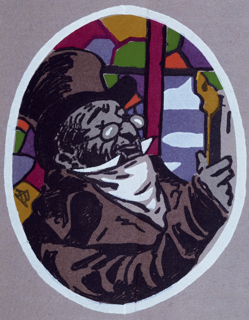 Le cousin Pons, karikatur for roman av Honore de Balzac (1799-1850) av Honore de Balzac