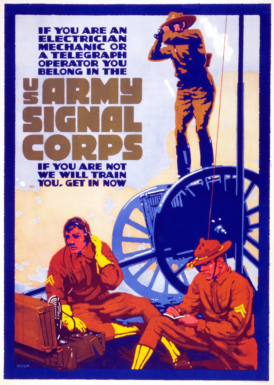 US Army Signal Corps, 1917-20 av Horace Devitt Welsh
