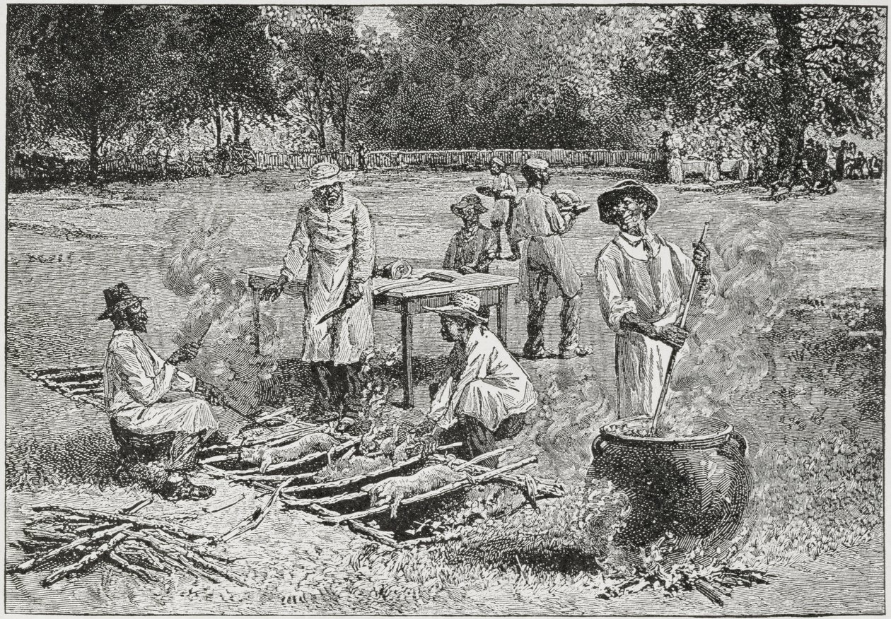 A Southern Barbecue, illustrasjon fra 