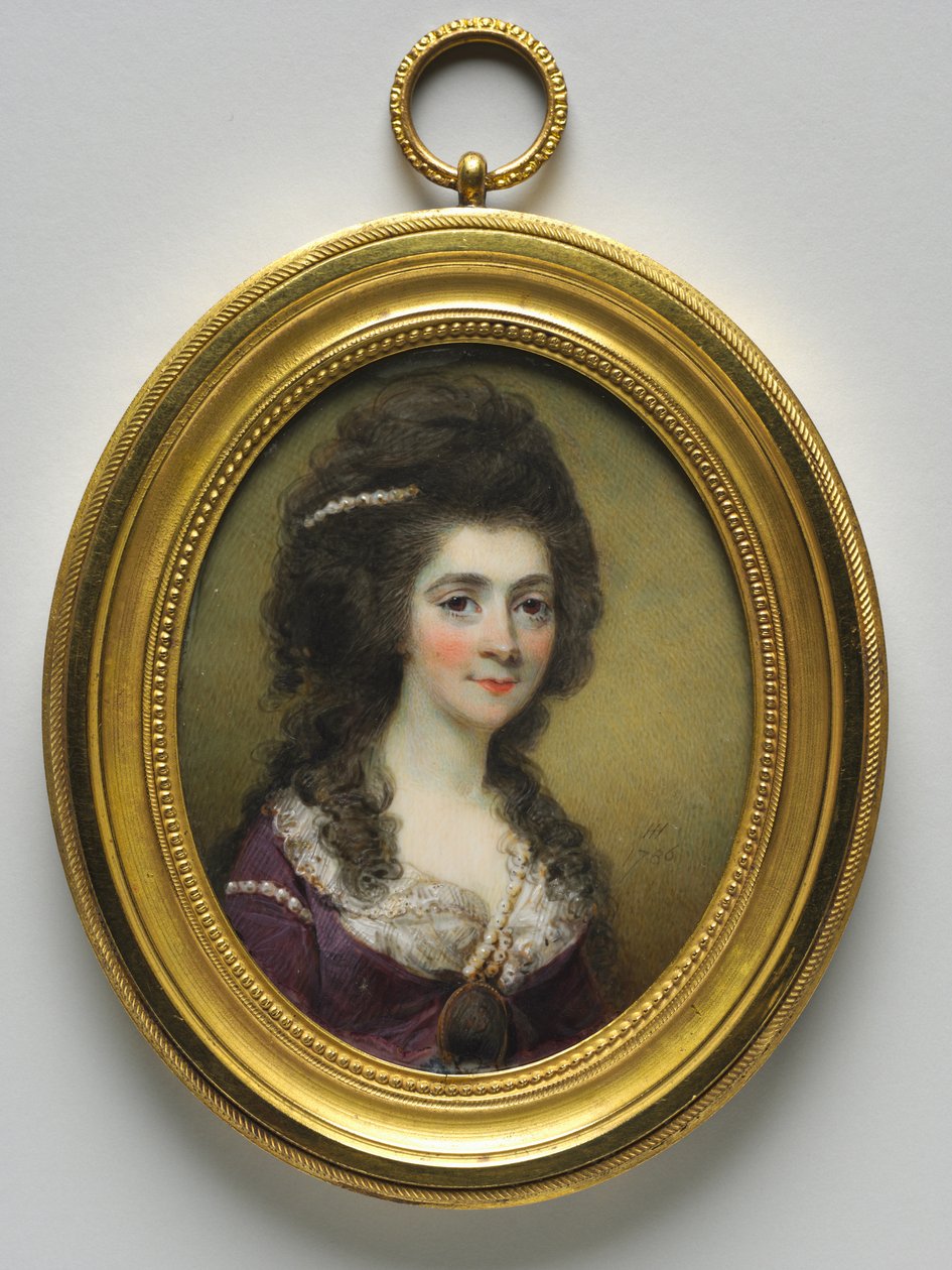 Portrait of a Woman, kalt Mrs. Close, 1786. av Horace Hone