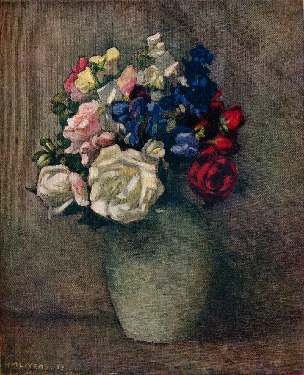 Søte erter og roser, 1900-tallet av Horace Mann Livens