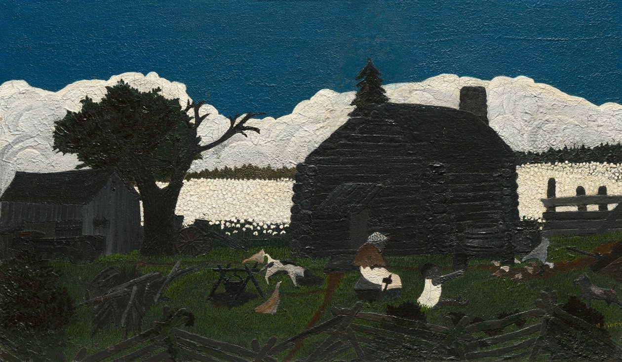 Hytte i Cotton av Horace Pippin