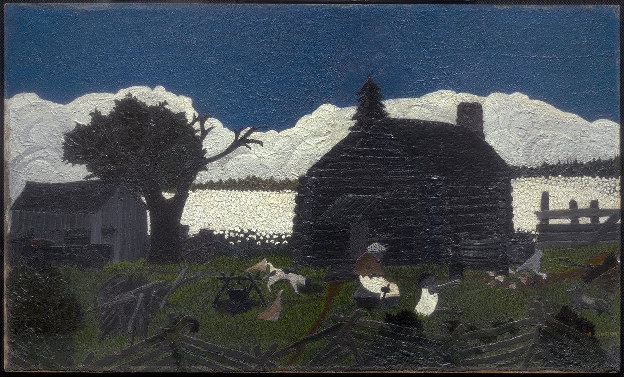 Hytte i Cotton av Horace Pippin