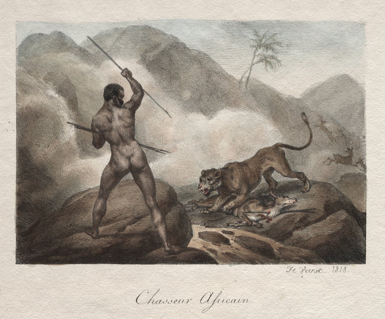 Afrikansk jeger av Horace Vernet
