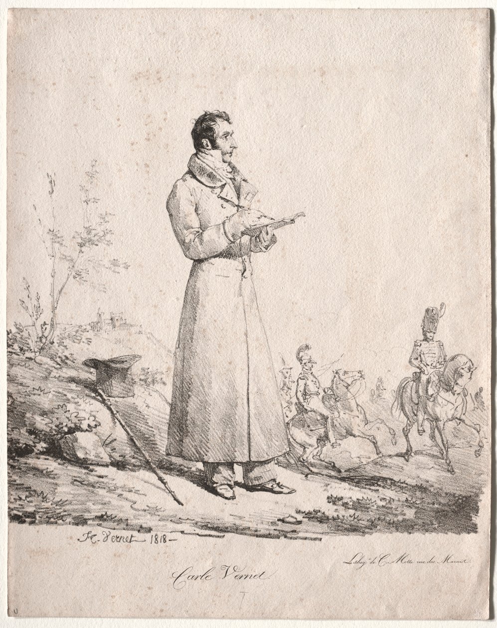 Antoine Charles Horace Vernet, kalt Carle av Emile Jean Horace Vernet