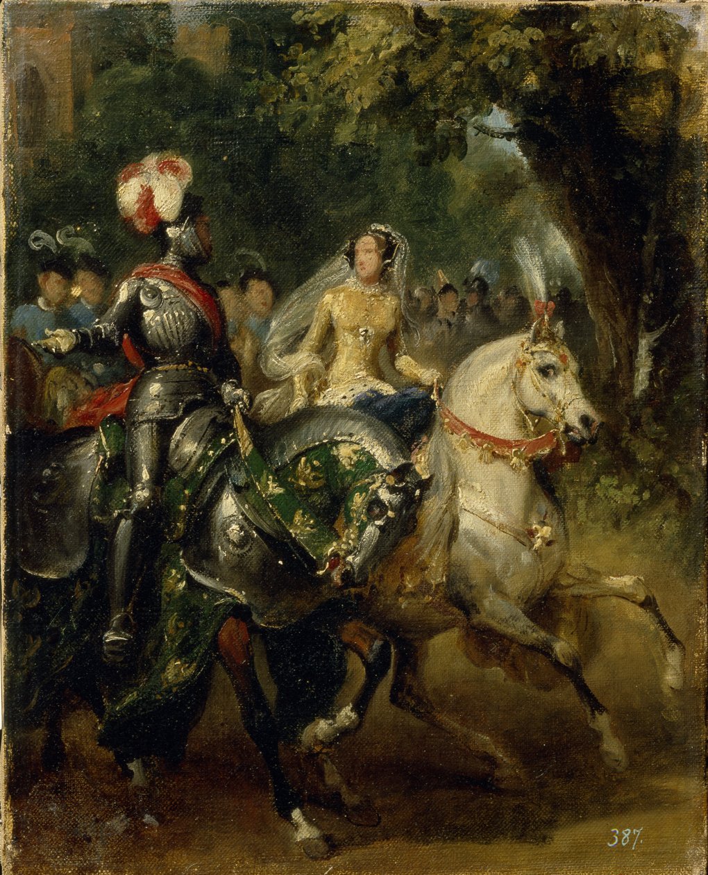 Kavalkade, ca 1842 av Emile Jean Horace Vernet