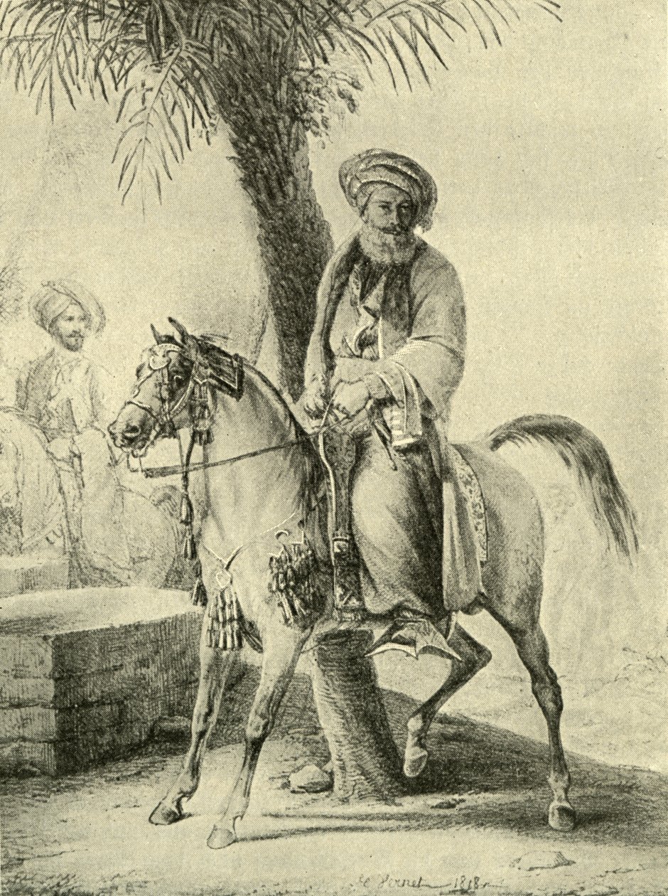 Muhammad Ali av Egypt - av Emile Jean Horace Vernet