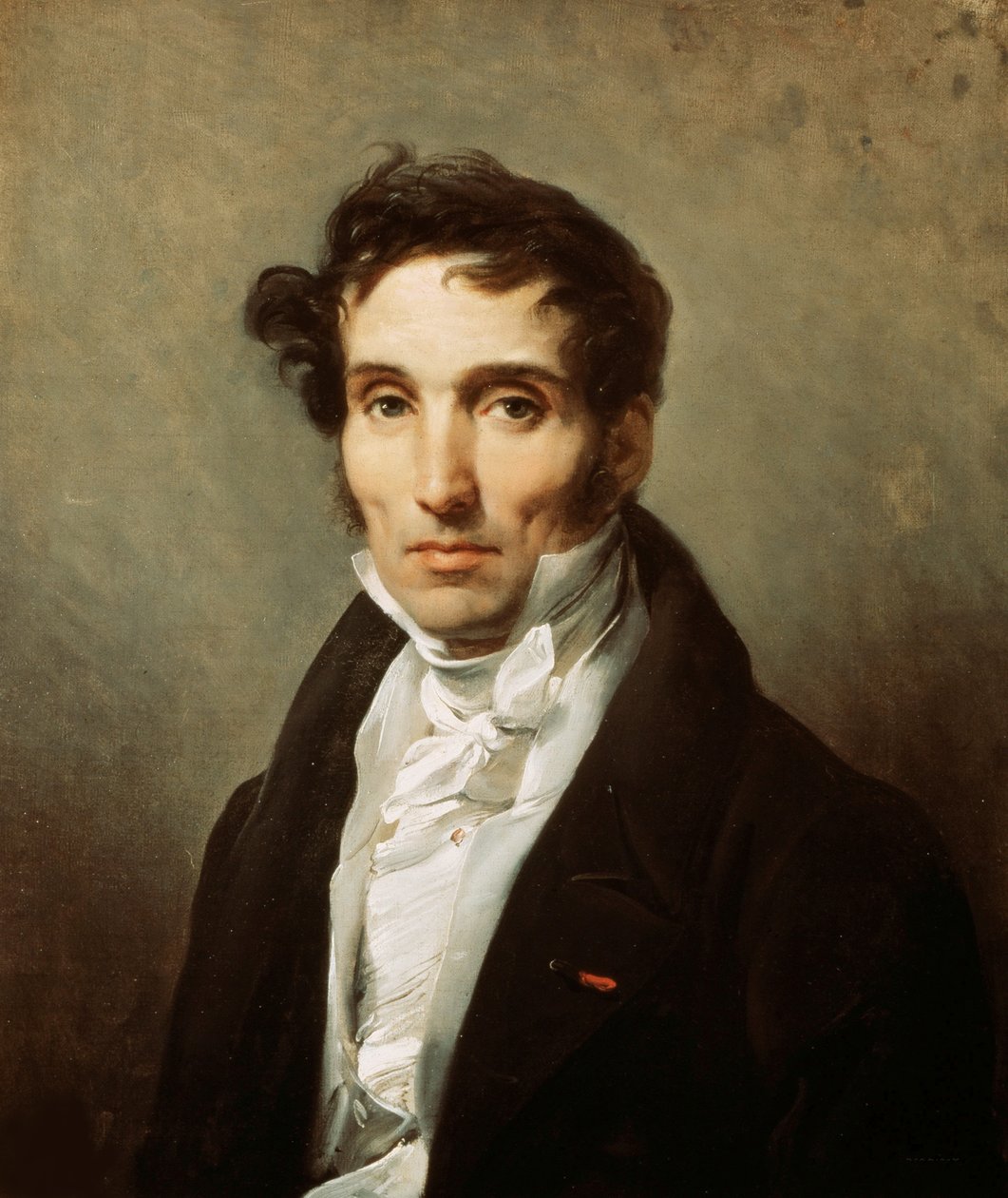 Portrett av baron Pierre-Narcisse Guérin 1774-1833, 1829. av Emile Jean Horace Vernet