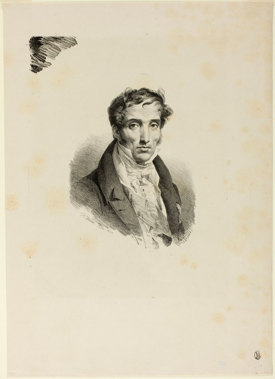 Portrett av Pierre Guerin av Horace Vernet