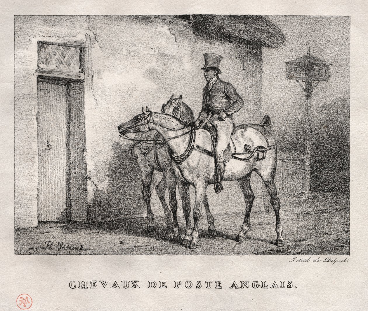 Posthester av Emile Jean Horace Vernet