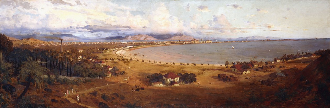 Utsikt over Bombay ser sør-øst fra Malabar Hill, av Horace van Ruith