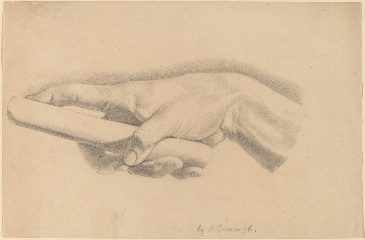 Studie av en hånd av Horatio Greenough