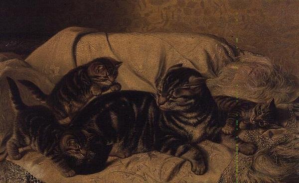 Leker med mor av Horatio Henry Couldery