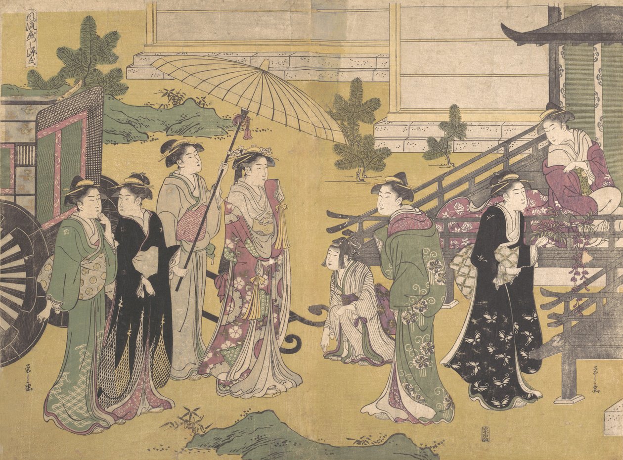 Fuji no Uraha, ca. 1790. av Hosoda Eishi