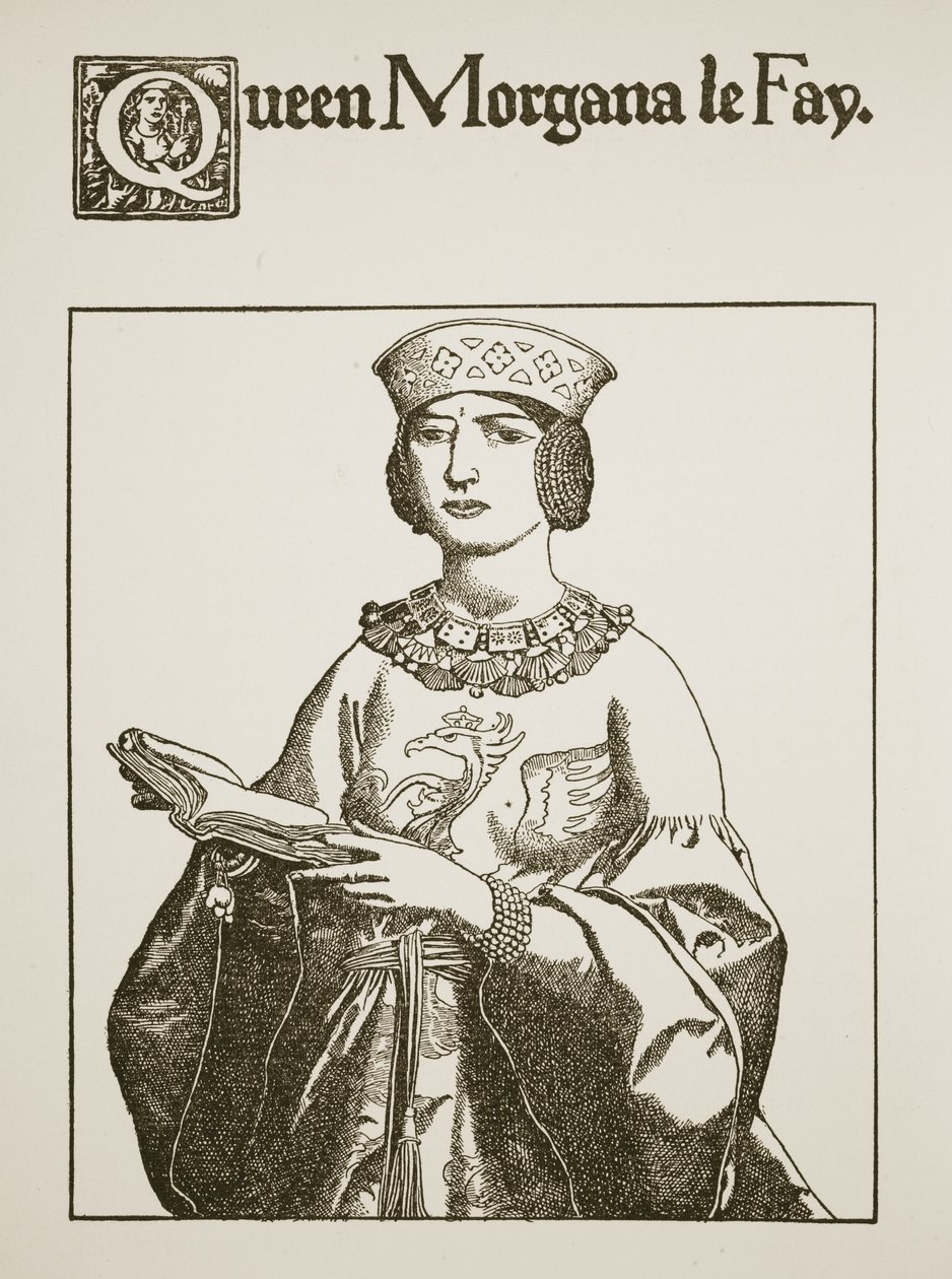 Dronning Morgana le Fay, illustrasjon fra 