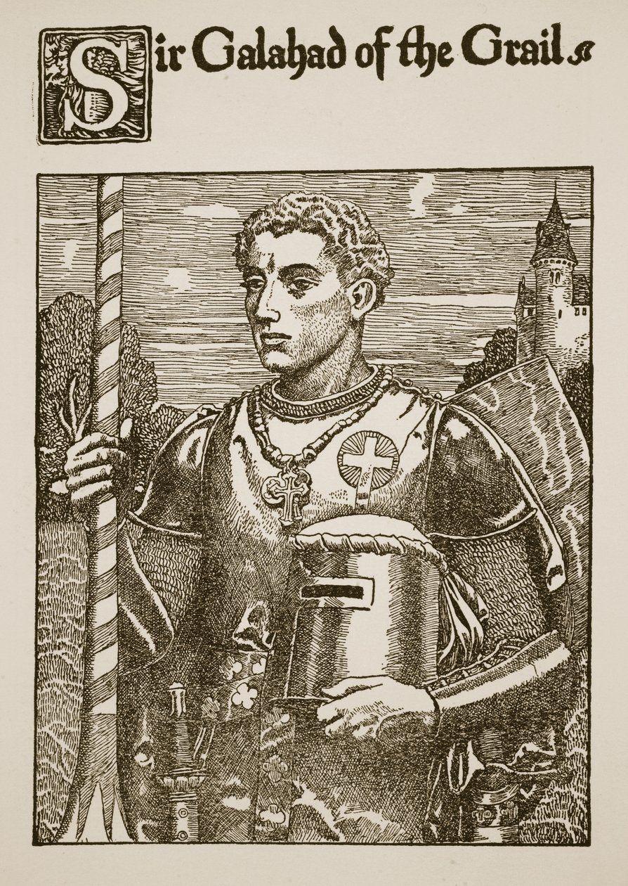 Sir Galahad of the Grail, illustrasjon fra 
