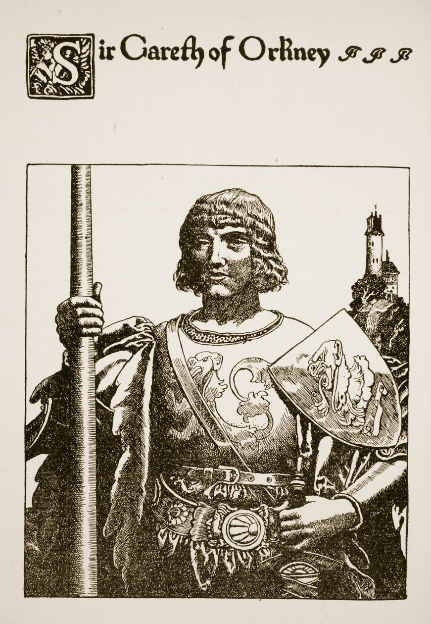 Sir Gareth fra Orknøyene, illustrasjon fra 