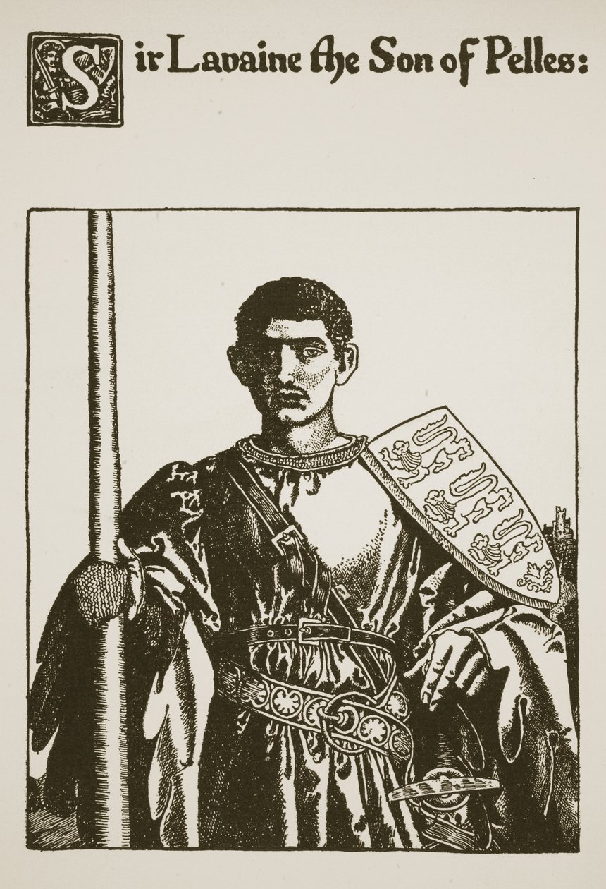 Sir Lavaine the Son of Pelles, illustrasjon fra 