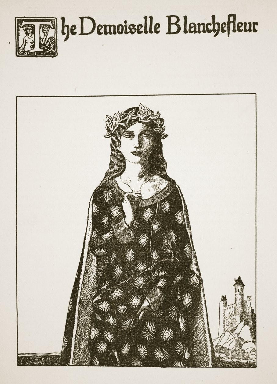 Demoiselle Blanchefleur, illustrasjon fra 
