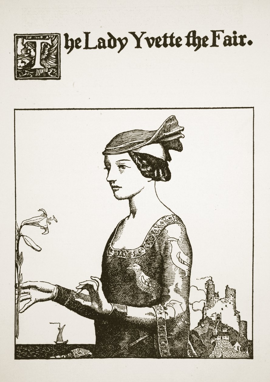 The Lady Yvette the Fair, illustrasjon fra 
