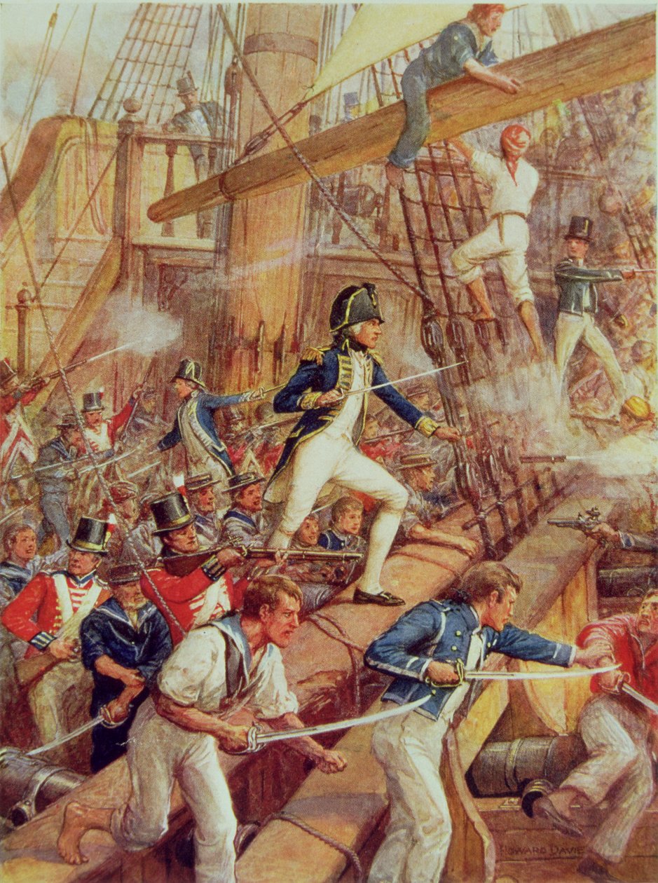 Horatio Nelson (1758-1805) ombord på 
