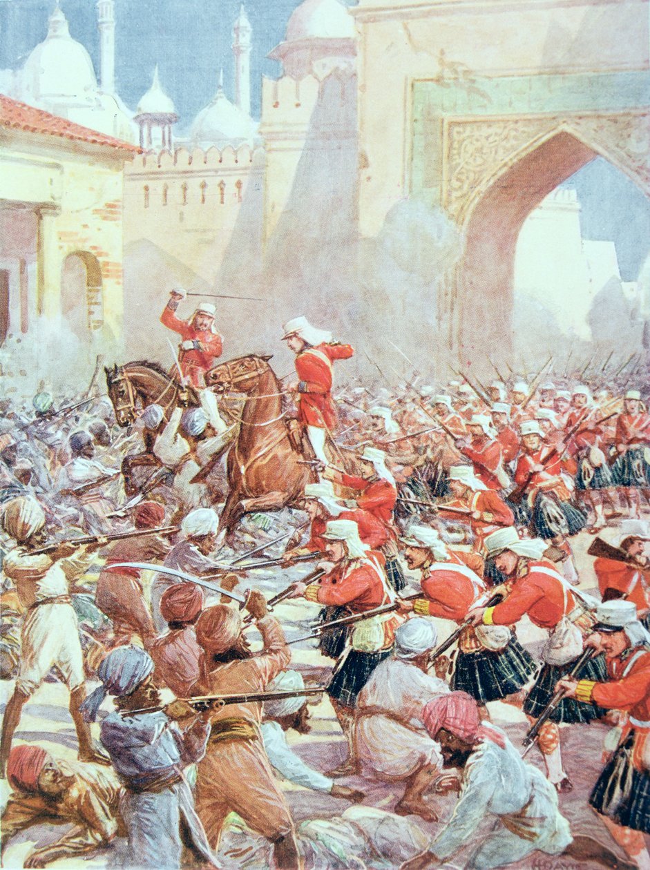 Sir Henry Havelock (1795-1857) ved Relief of Lucknow av Howard Davie