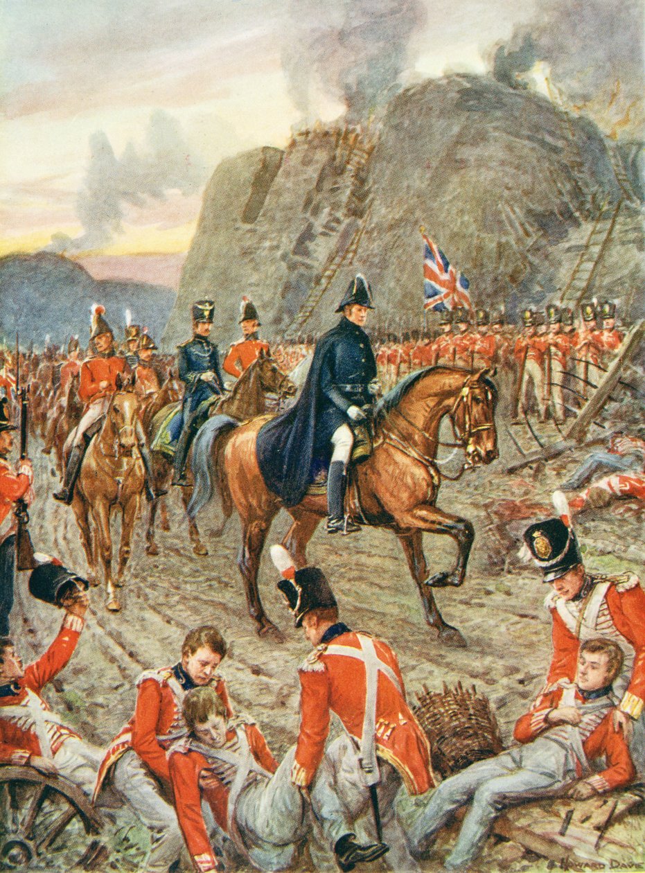 Hertugen av Wellington (1769-1852) ved beleiringen av Badajos av Howard Davie