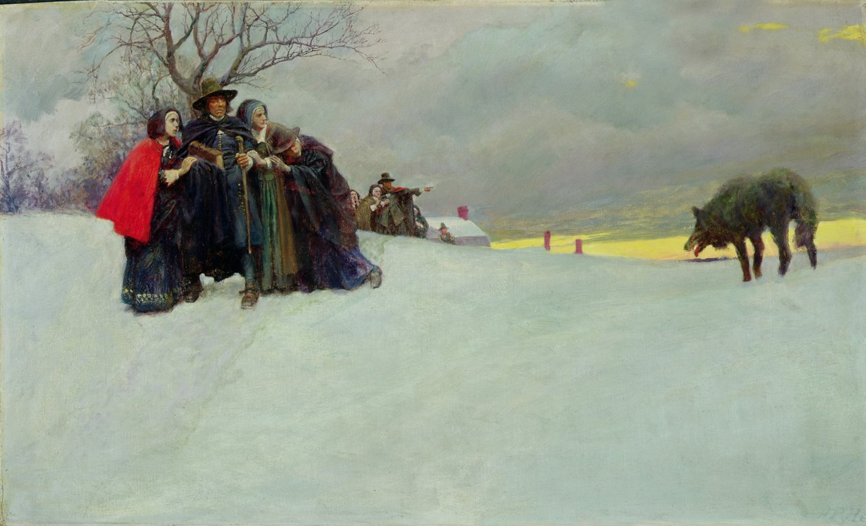 En ulv hadde ikke blitt sett i Salem på tretti år av Howard Pyle