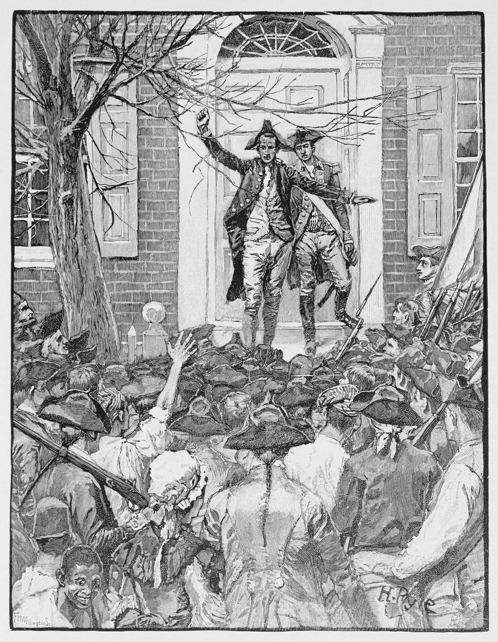 Alexander Hamilton Addressing the Mob, illustrasjon fra 