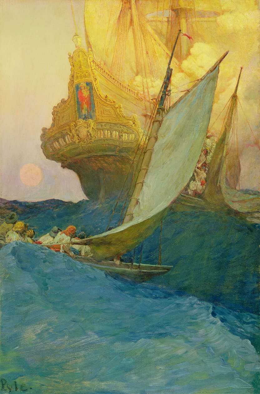 Et angrep på en galleon, fra 