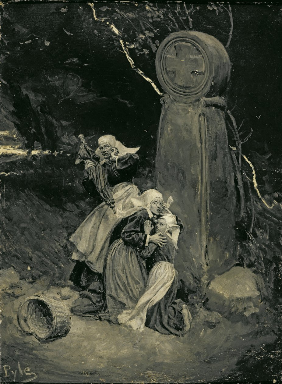 Breton Peasants at a Wayside Cross, fra 