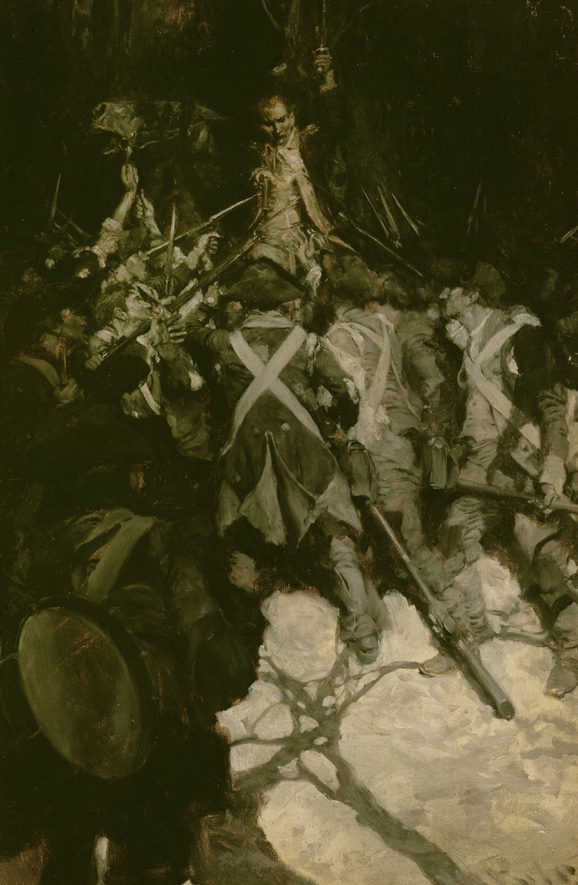 General Wayne Endeavouring to Quell the Mytery of the Pennsylvania Regiments at Morristown, N.J. 1781, fra 